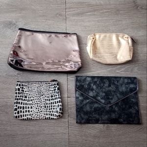 Bundle of 4 Cosmetic bags Lancome Ulta Nordstrom Bare Minerals